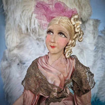 1920s Boudoir Cloth Sofa Doll (33.5" / 85 cm)