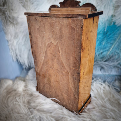 Antique French Mirror Doll Cabinet Furniture