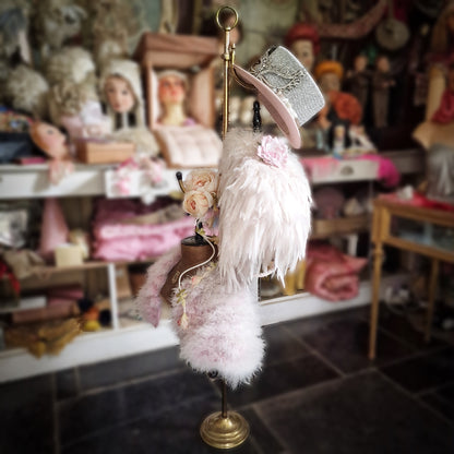 Antique Brass Shop Display Clothing, Hat  Dress Boy