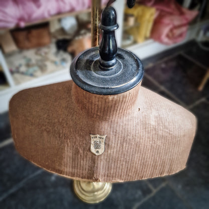 Antique Brass Shop Display Clothing, Hat  Dress Boy