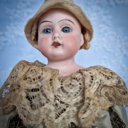 Antique Marotte Dressed in Jester Style (circa 1900, Germany)