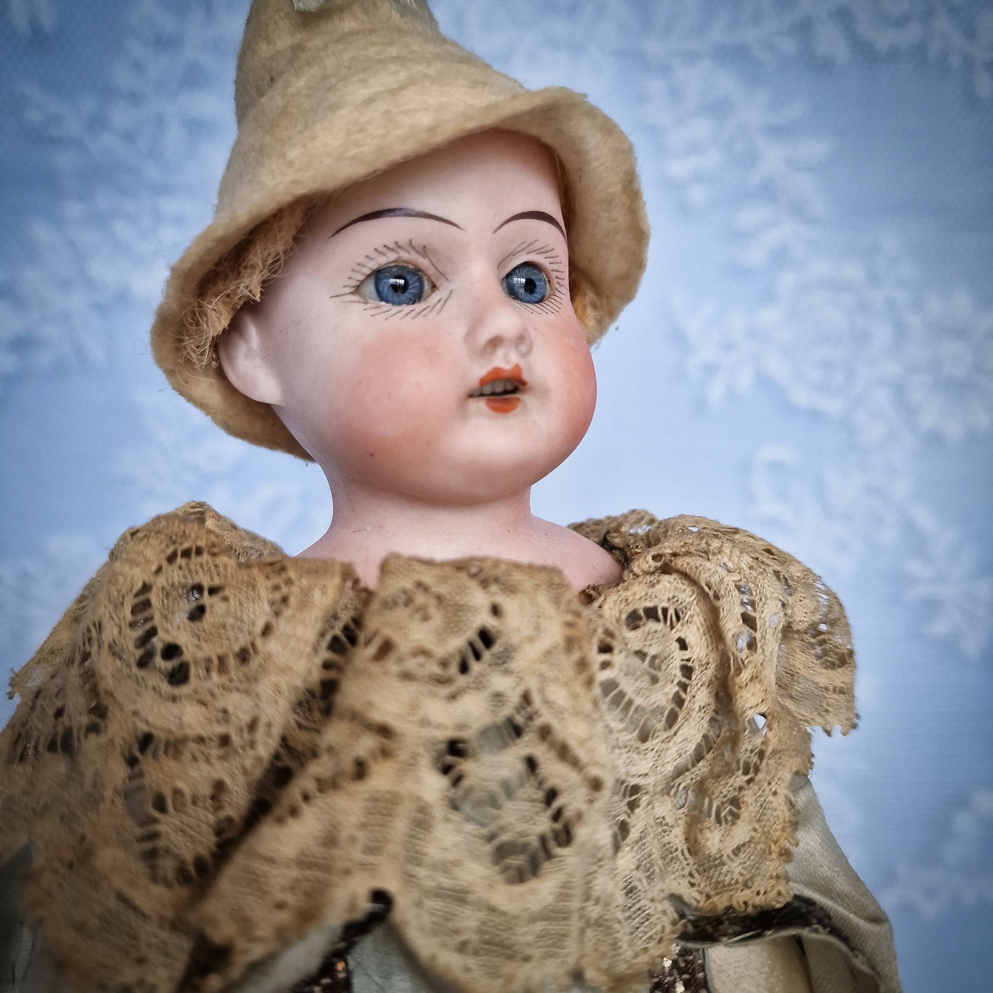 Antique Marotte Dressed in Jester Style (circa 1900, Germany)
