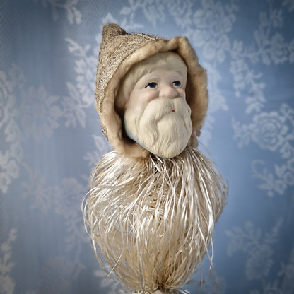 Rare 1930s French Santa Christmas Marotte Whistle