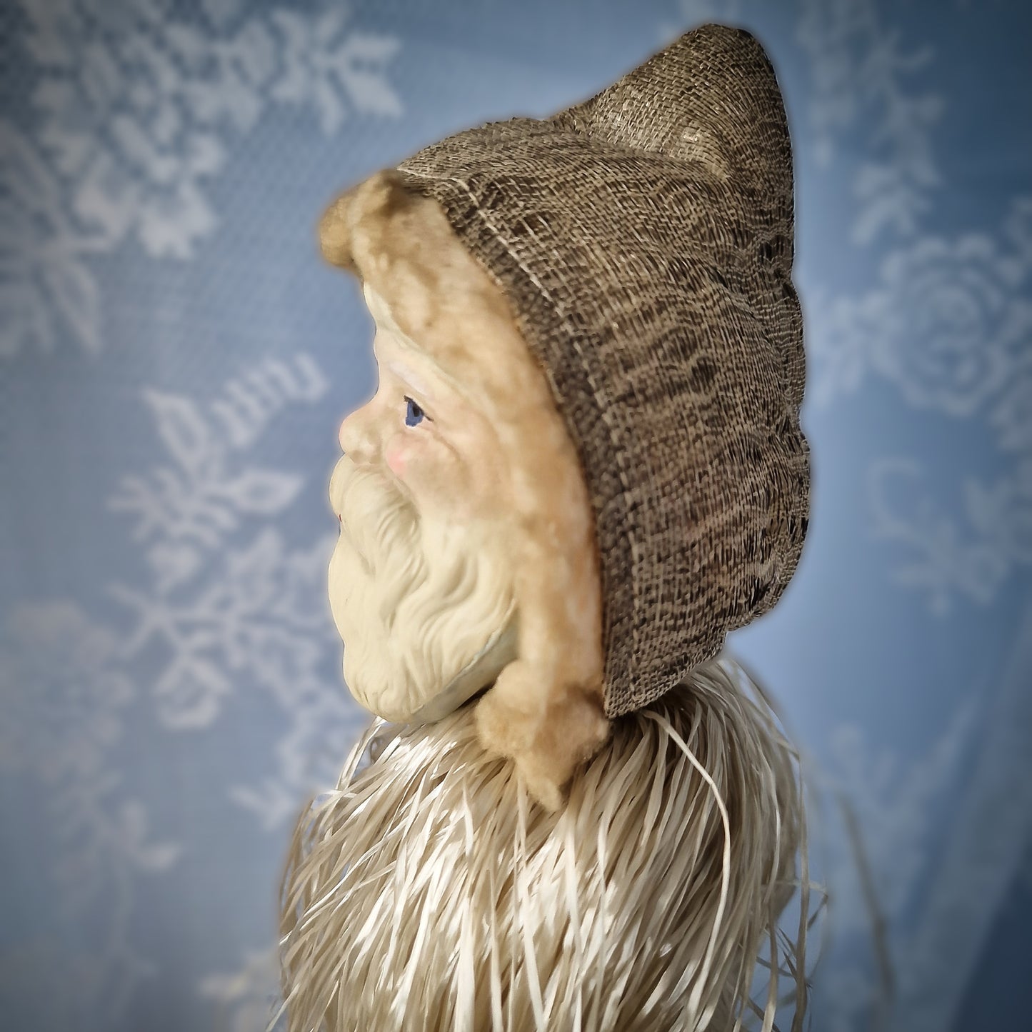 Rare 1930s French Santa Christmas Marotte Whistle