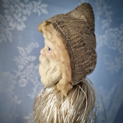 Rare 1930s French Santa Christmas Marotte Whistle