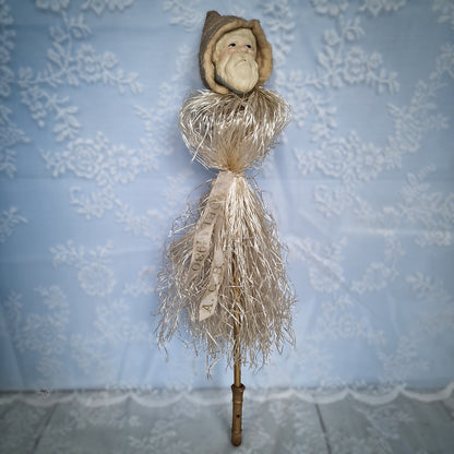 Rare 1930s French Santa Christmas Marotte Whistle