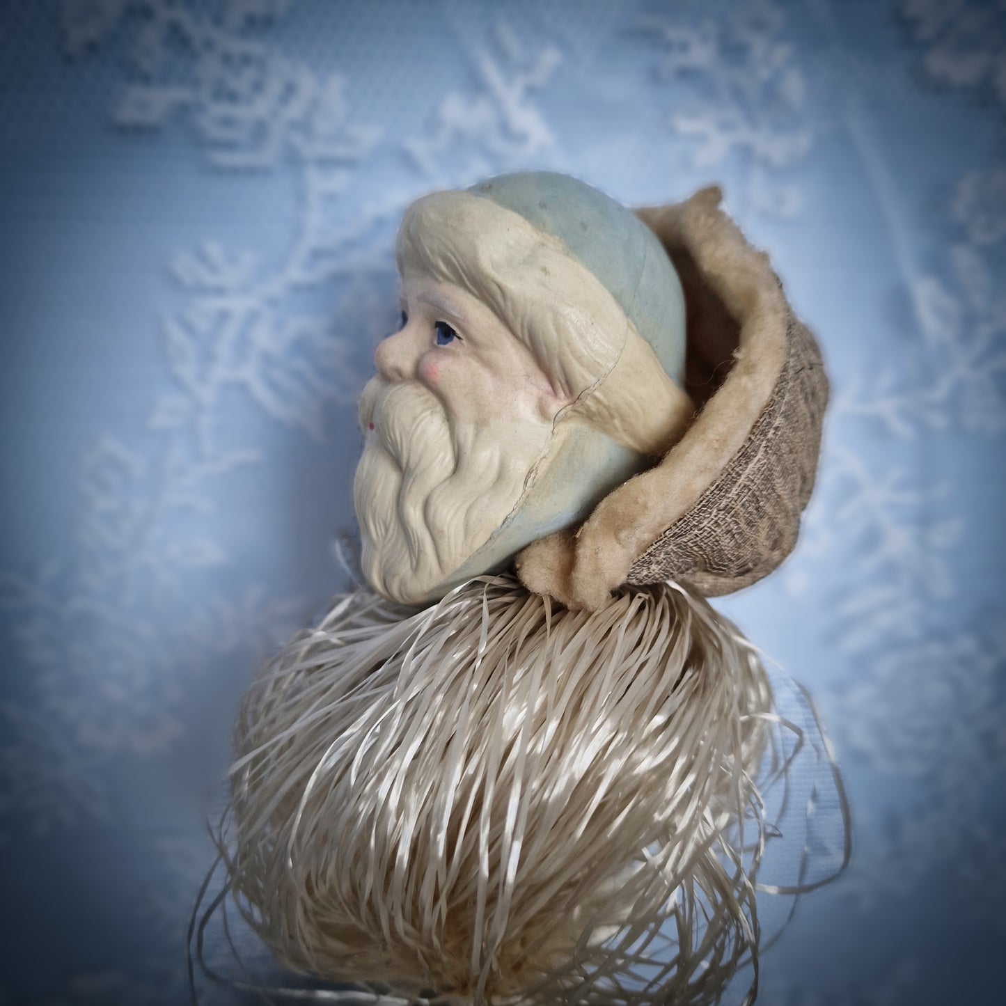 Rare 1930s French Santa Christmas Marotte Whistle