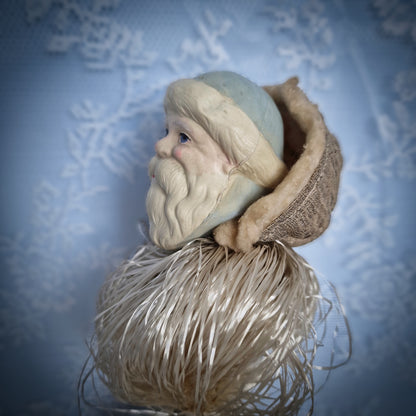 Rare 1930s French Santa Christmas Marotte Whistle