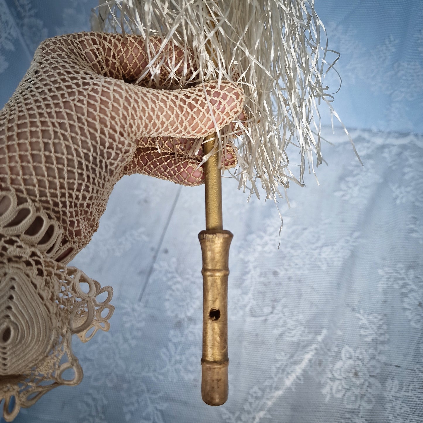 Rare 1930s French Santa Christmas Marotte Whistle