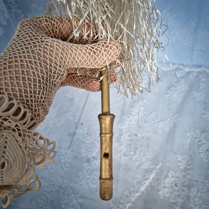 Rare 1930s French Santa Christmas Marotte Whistle