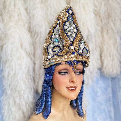 Vintage French Stage Headdress Costume Erte Burlesque