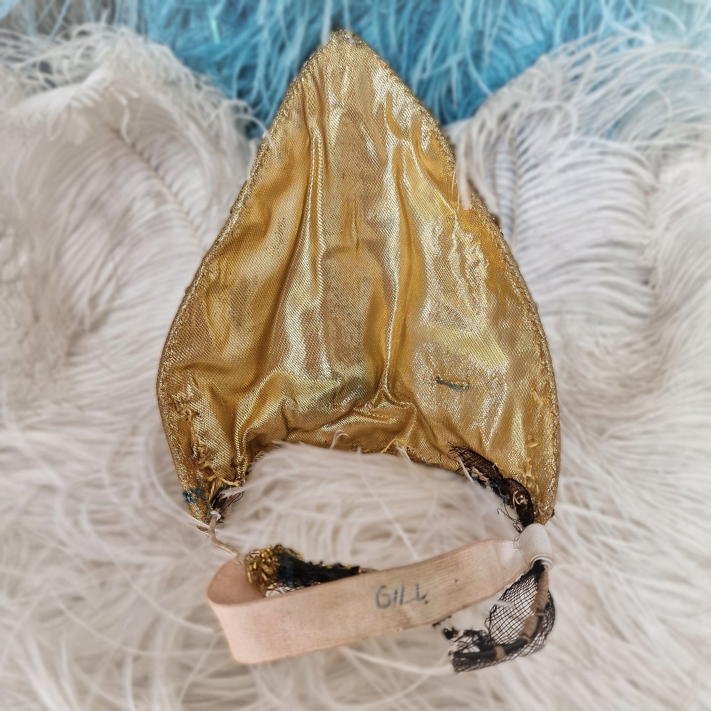 Vintage French Stage Headdress Costume Erte Burlesque