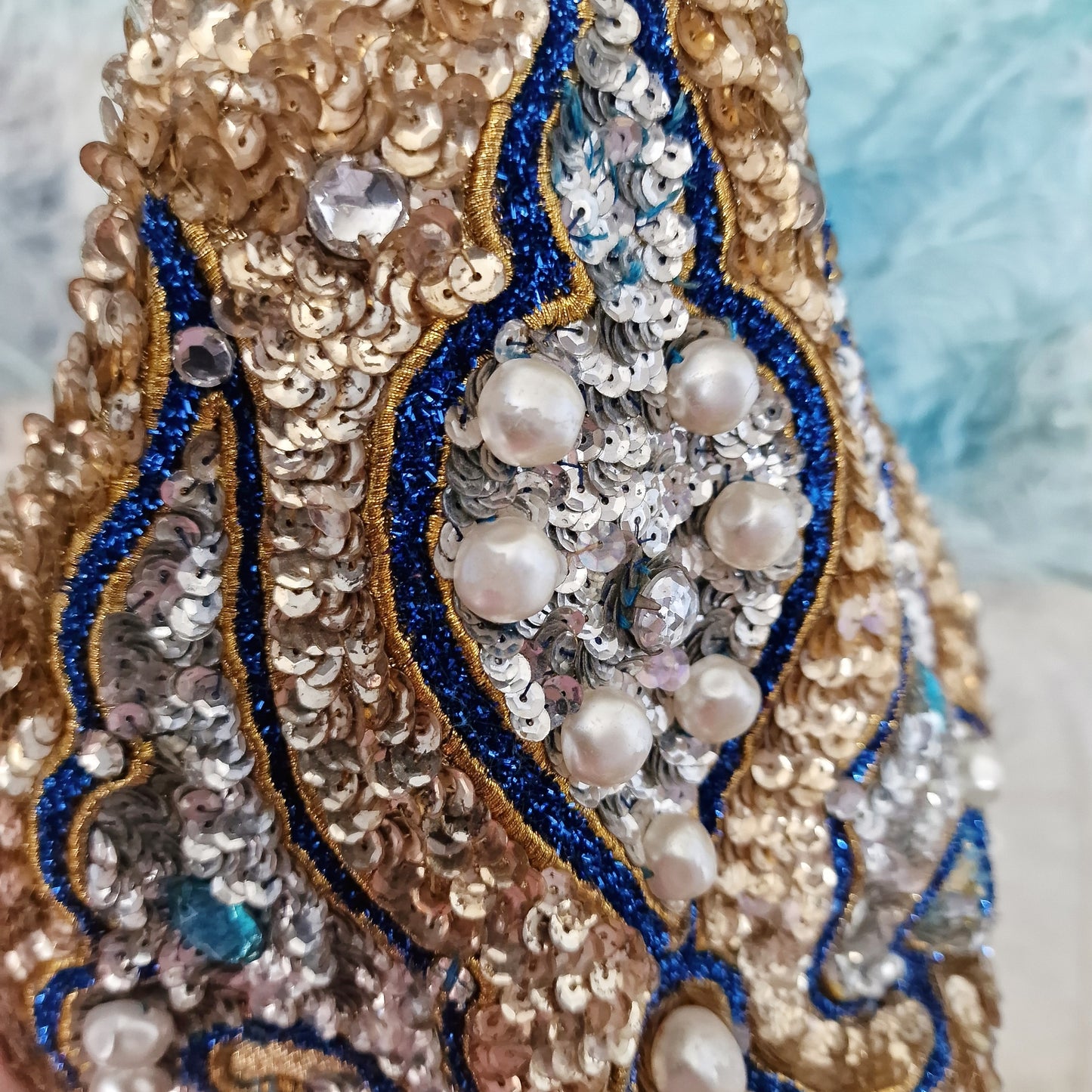 Vintage French Stage Headdress Costume Erte Burlesque