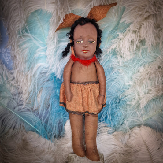 Interesting Josephine Baker Cloth Doll (circa 1926)