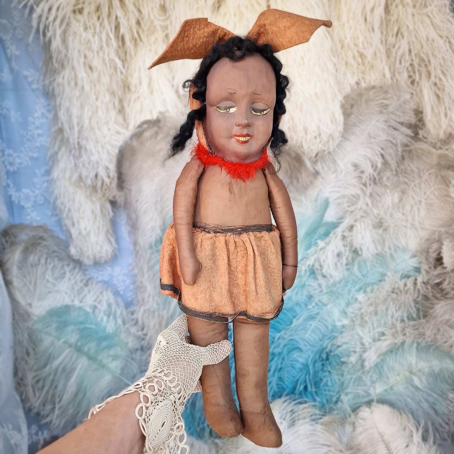 Interesting Josephine Baker Cloth Doll (circa 1926)