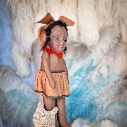 Interesting Josephine Baker Cloth Doll (circa 1926)