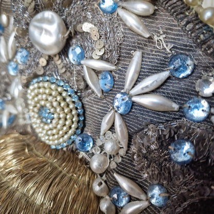 Antique Headdress Kokoshnik Theater Opera Showgirl Burlesque