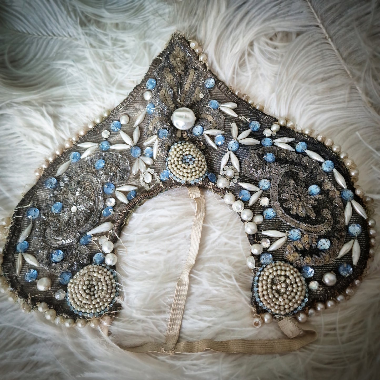 Antique Headdress Kokoshnik Theater Opera Showgirl Burlesque