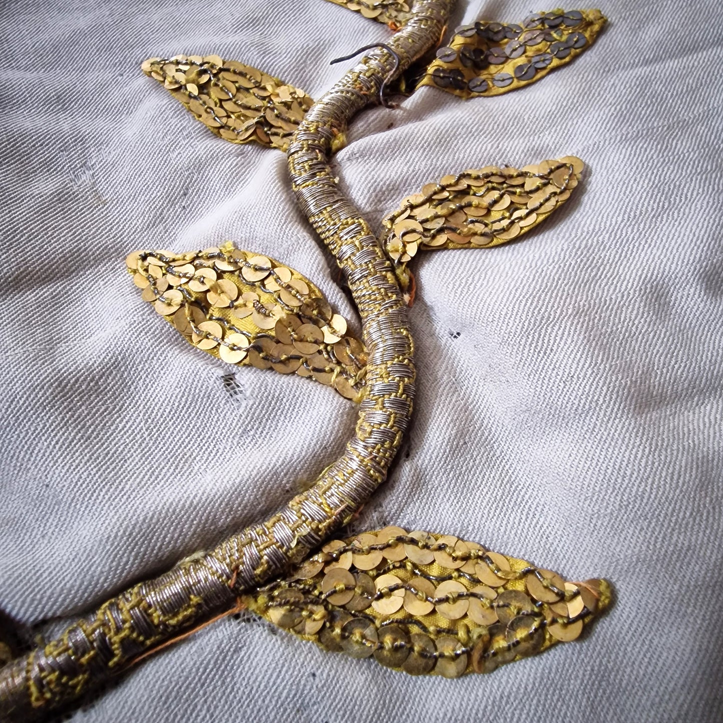 19th-century French Church Altar Cloth or Religious Table Runner