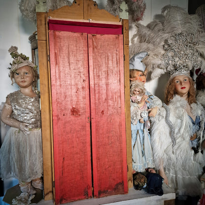 French Guignol Theater with 2 Puppets