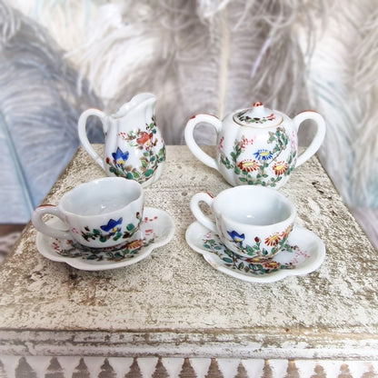 19th Century Chinese Miniature tea Set Porcelain