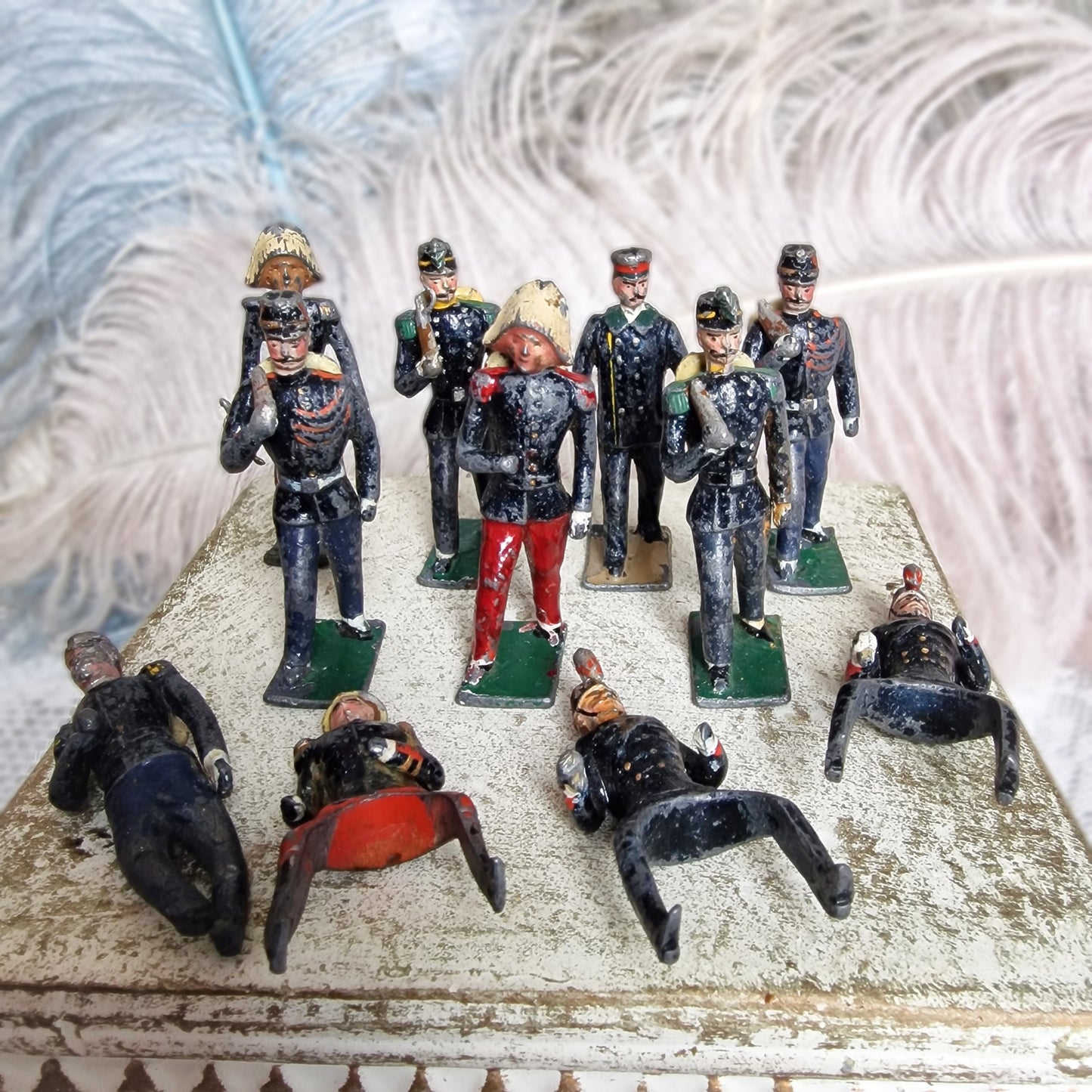 Batch of Antique French Lead Toy Soldiers