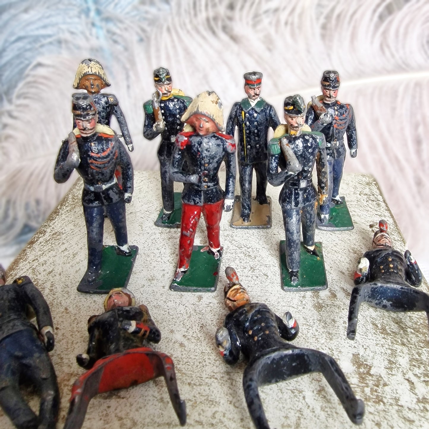Batch of Antique French Lead Toy Soldiers