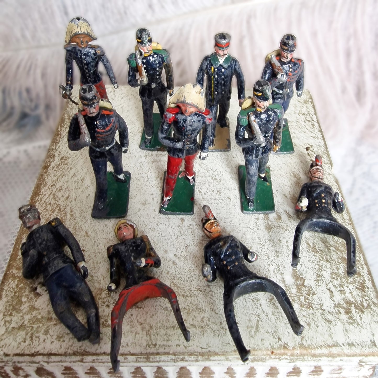 Batch of Antique French Lead Toy Soldiers