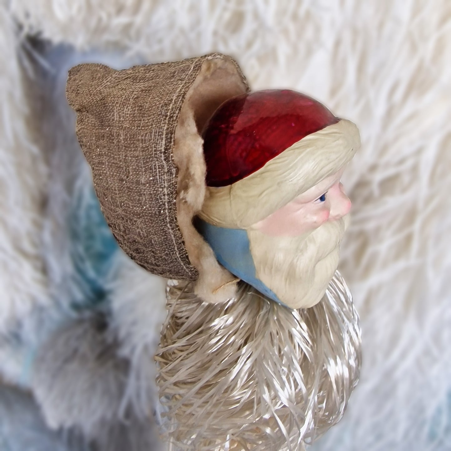 Rare 1930s French Santa Père Noël Marotte Whistle
