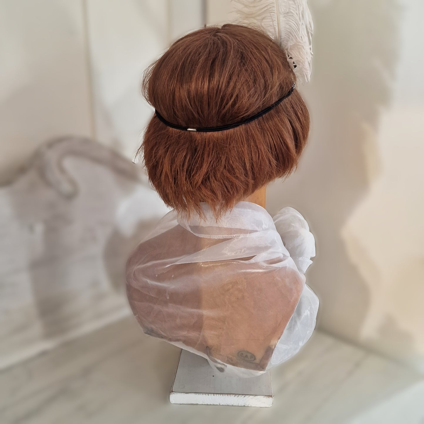 1920s French Wax Bust Mannequin Display Flapper