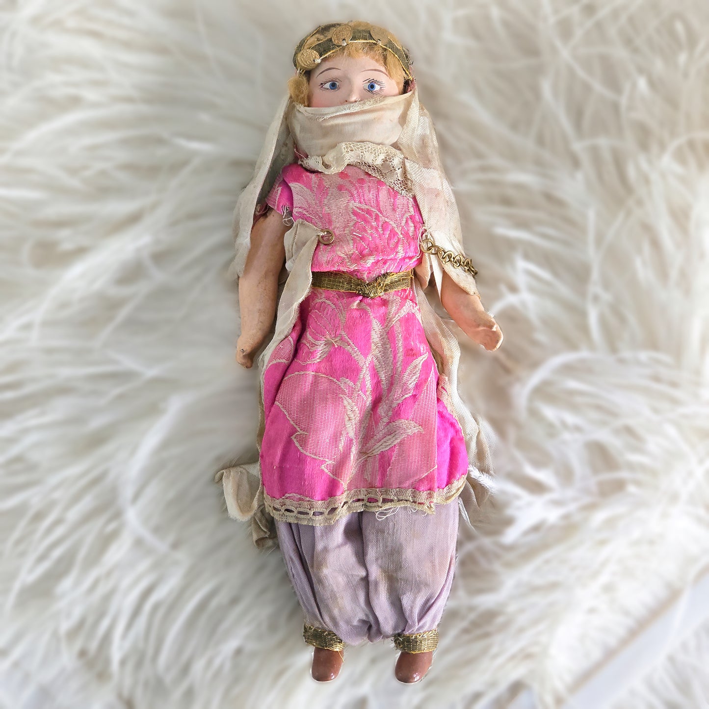 Antique Oriental Belly Dancer Doll