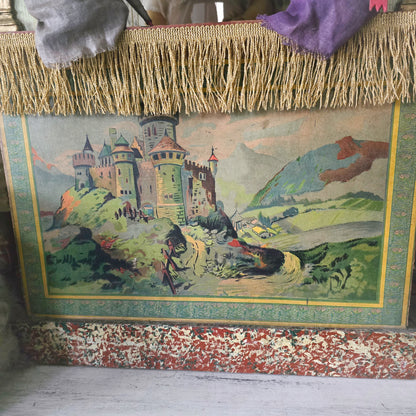 19th.Century Guignol Theater medium sizes with 2 puppets