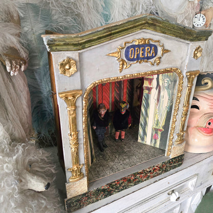 Antique 1880 French Toy Opera Theater Doll Puppet Guignol