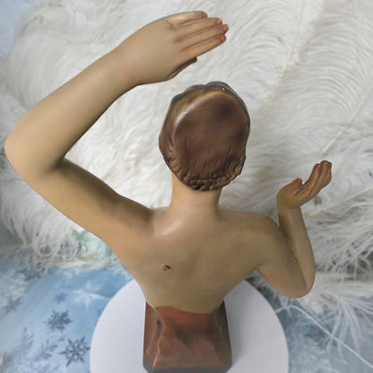 1930s Miniature 20" Art Deco Counter Top Bust