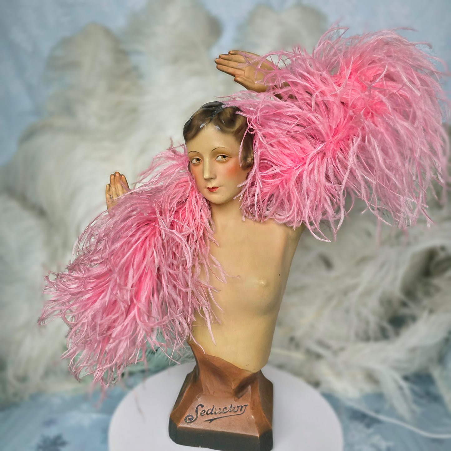 1930s Miniature 20" Art Deco Counter Top Bust