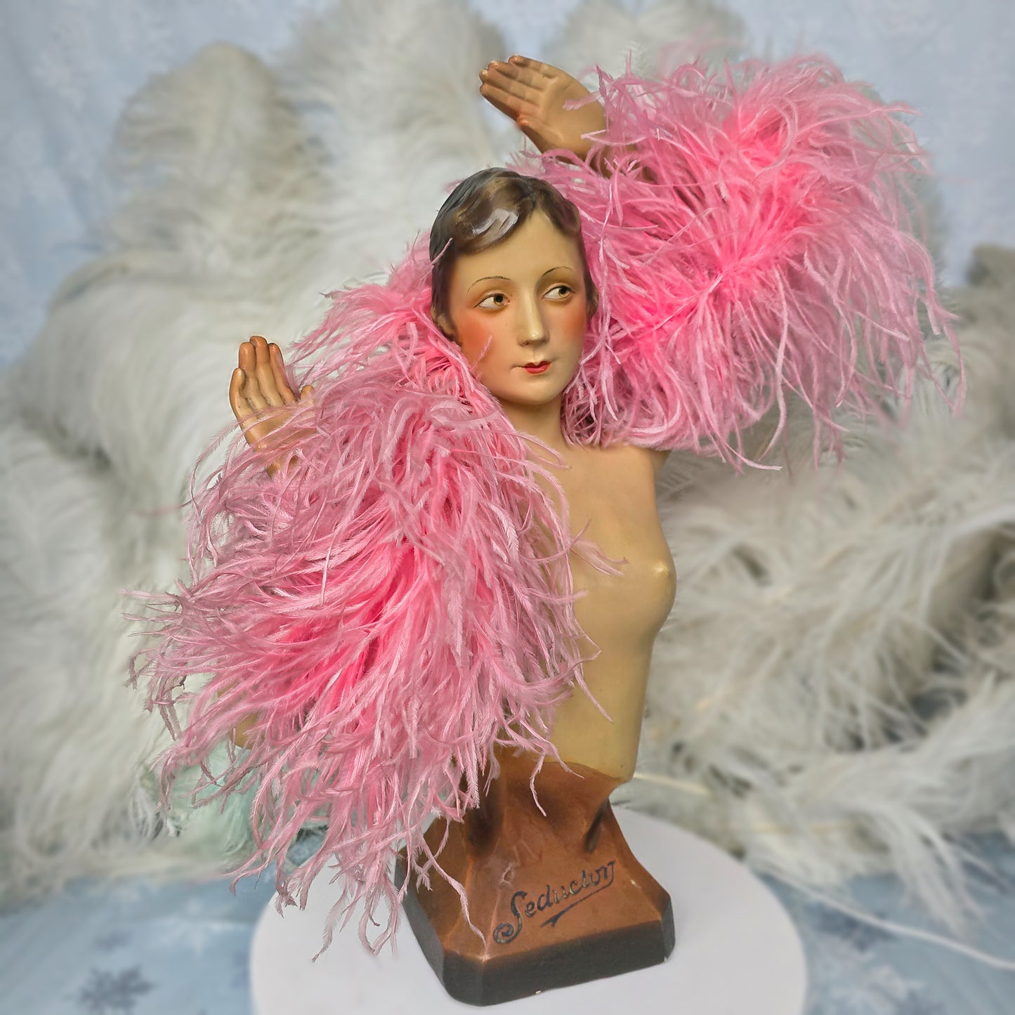 1930s Miniature 20" Art Deco Counter Top Bust