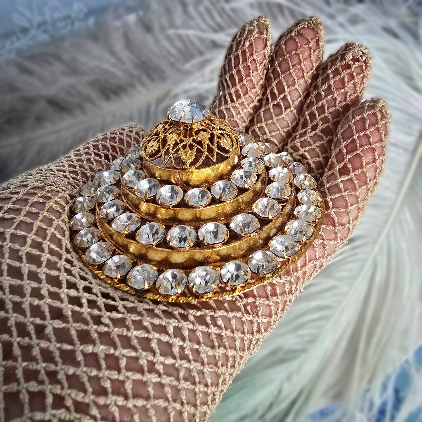 Magnificent Antique Theater Brooch (c. late 1800s - early 1900s)