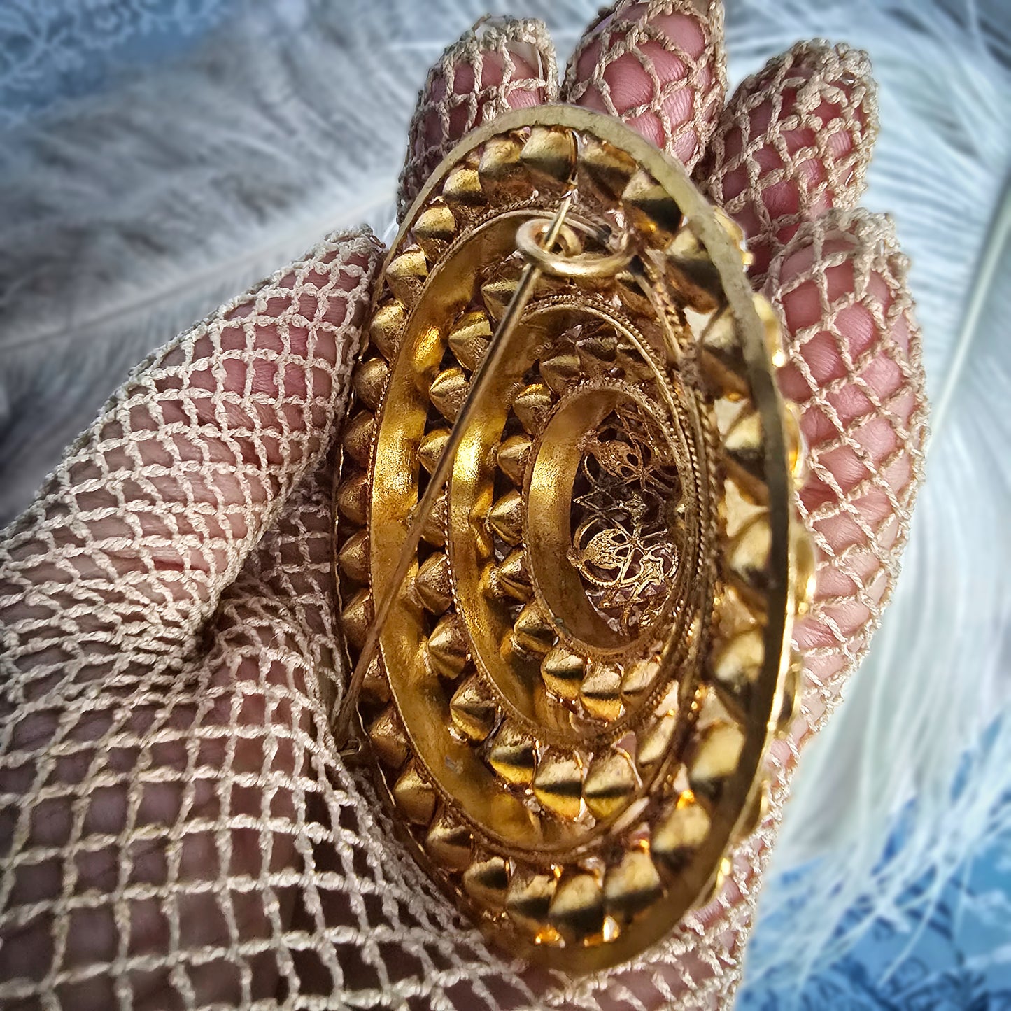 Magnificent Antique Theater Brooch (c. late 1800s - early 1900s)