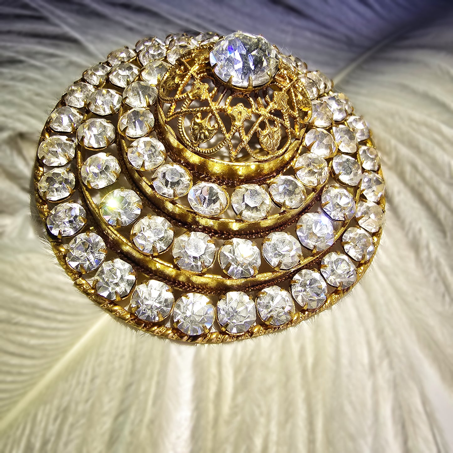 Magnificent Antique Theater Brooch (c. late 1800s - early 1900s)