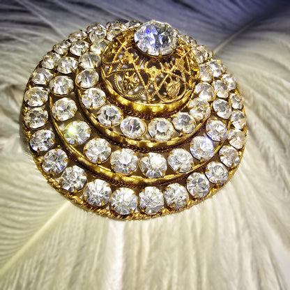 Magnificent Antique Theater Brooch (c. late 1800s - early 1900s)