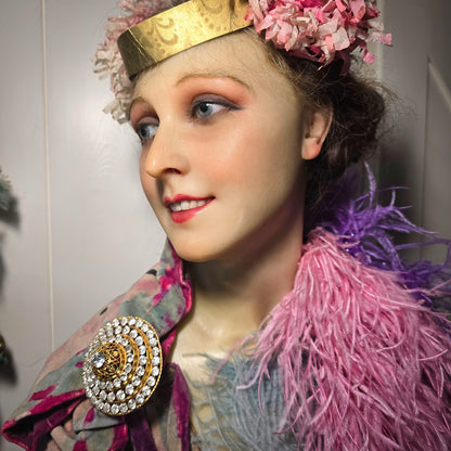 Magnificent Antique Theater Brooch (c. late 1800s - early 1900s)
