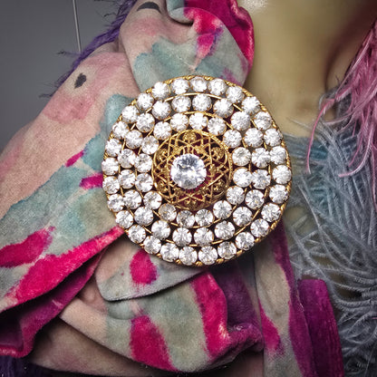 Magnificent Antique Theater Brooch (c. late 1800s - early 1900s)