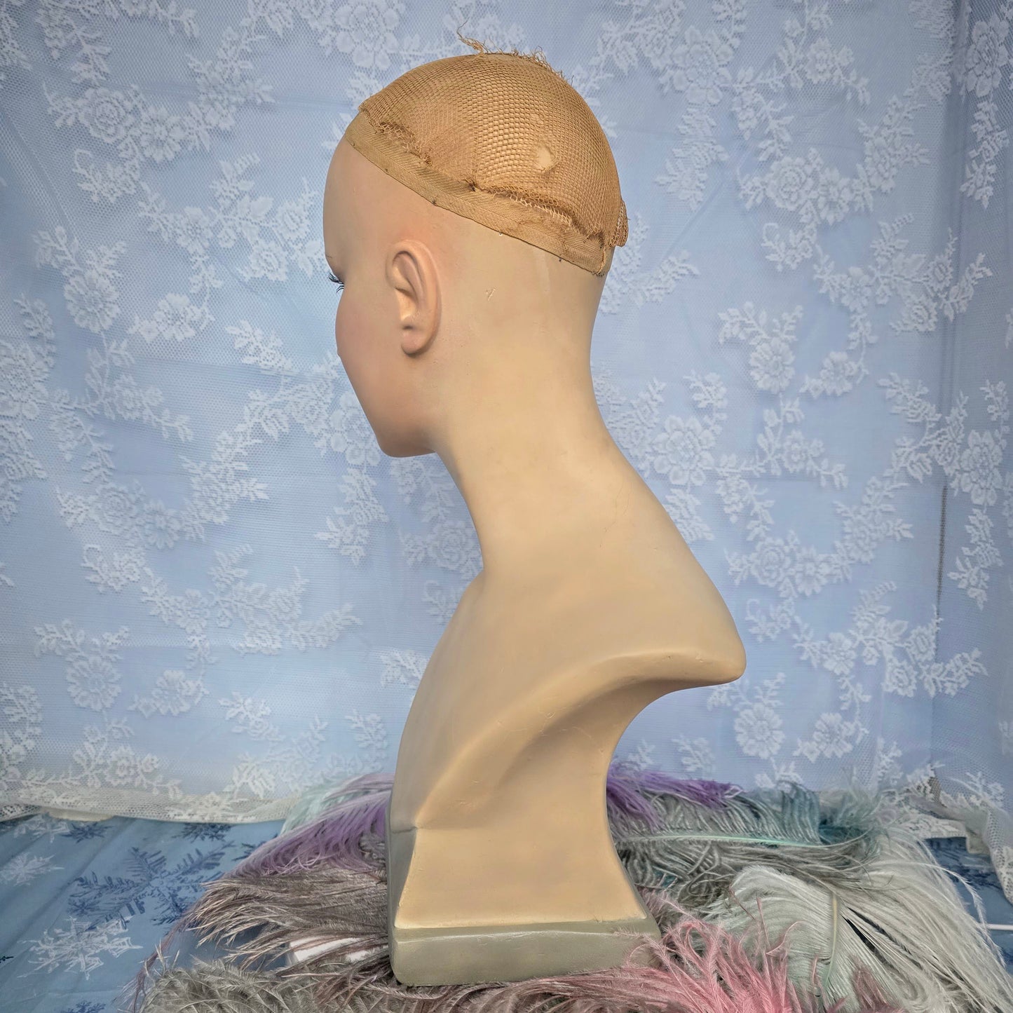 Vintage 1930s Plaster Mannequin Bust – Art Deco Elegance