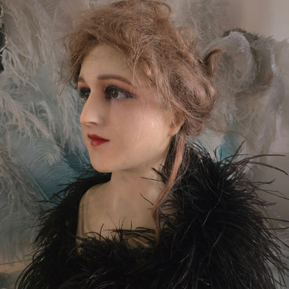 1920s French Wax Bust Counter top