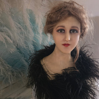 1920s French Wax Bust Counter top