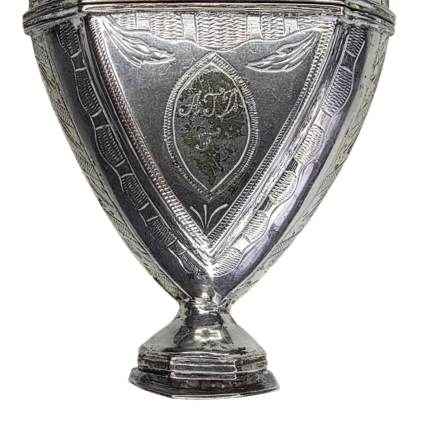 Rare Scandinavian Silver Heart Vinaigrette (Hovedvandsæg)