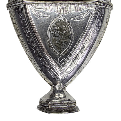 Rare Scandinavian Silver Heart Vinaigrette (Hovedvandsæg)