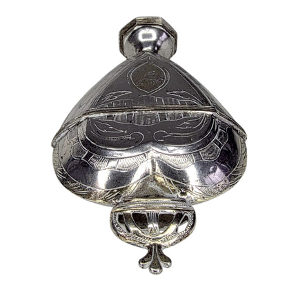 Rare Scandinavian Silver Heart Vinaigrette (Hovedvandsæg)