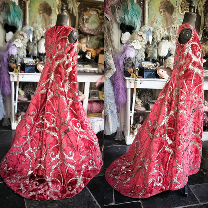 1800s Theater Opera Cape Costume