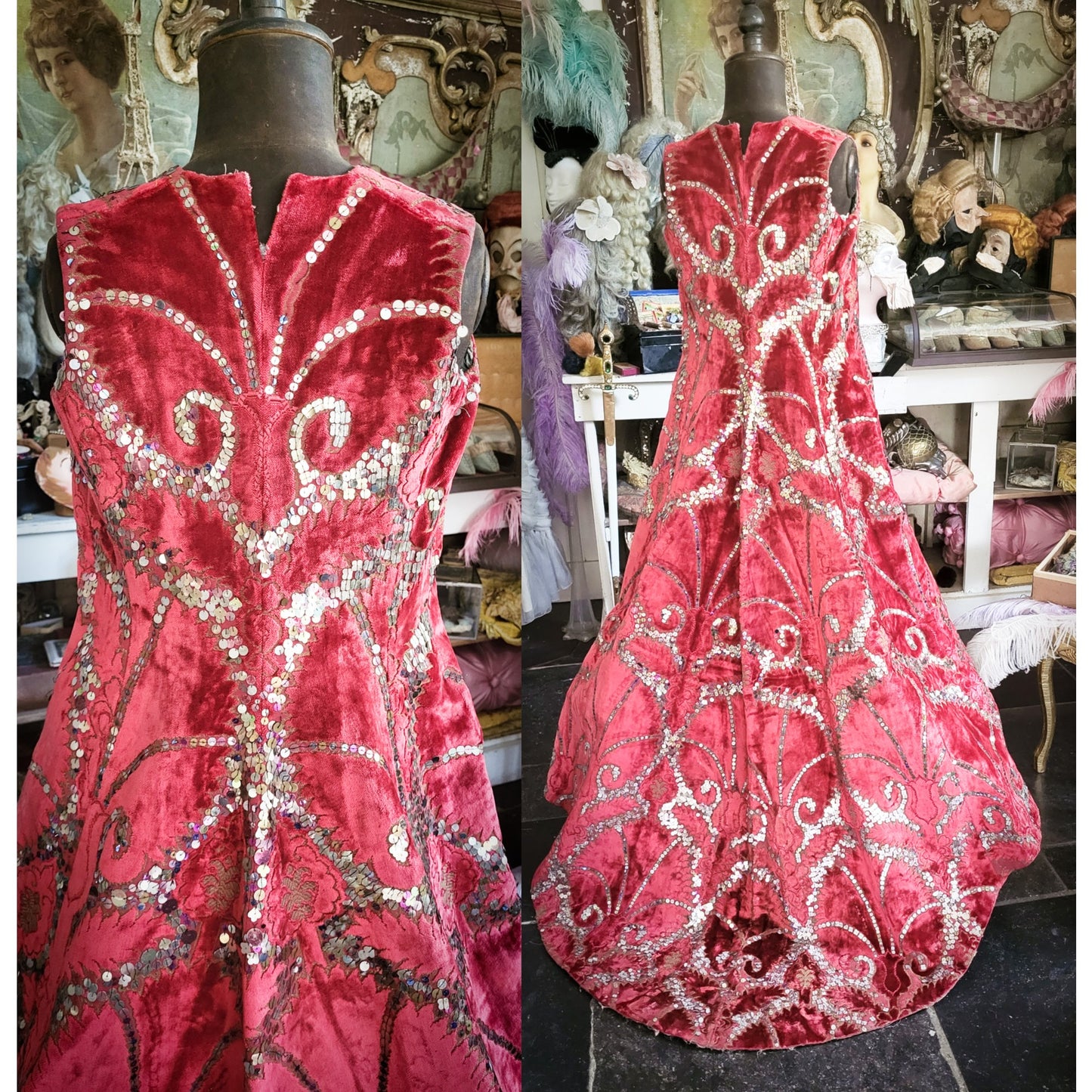 1800s Theater Opera Cape Costume